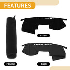 Dashboard Cover Mat for Toyota Mark X (2004–2009) Black 1 Pc