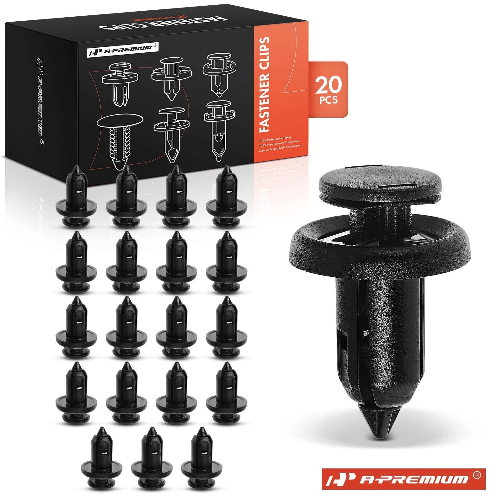 20Pcs Bumper Retainer Clips with Metal Insert for Honda 