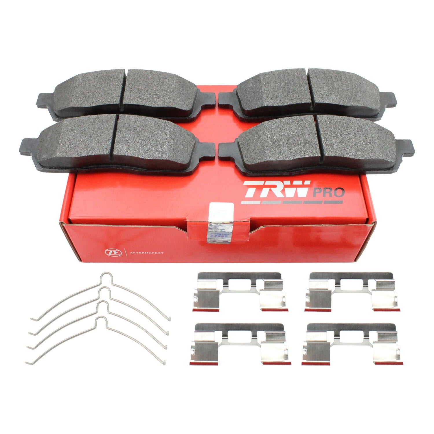 Set of 4 TRW Pro Front Slotted Metallic Brake Pads for Ford F150 (2004–2020)