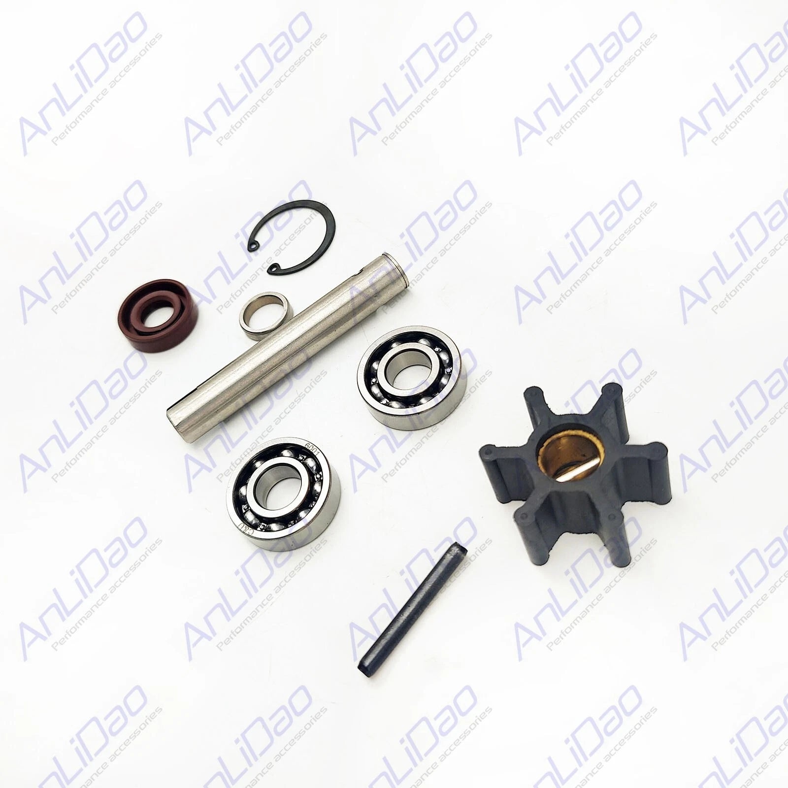 Flexible Impeller Major Kit with Shaft for Volvo Penta Drives (21951414, 875756)