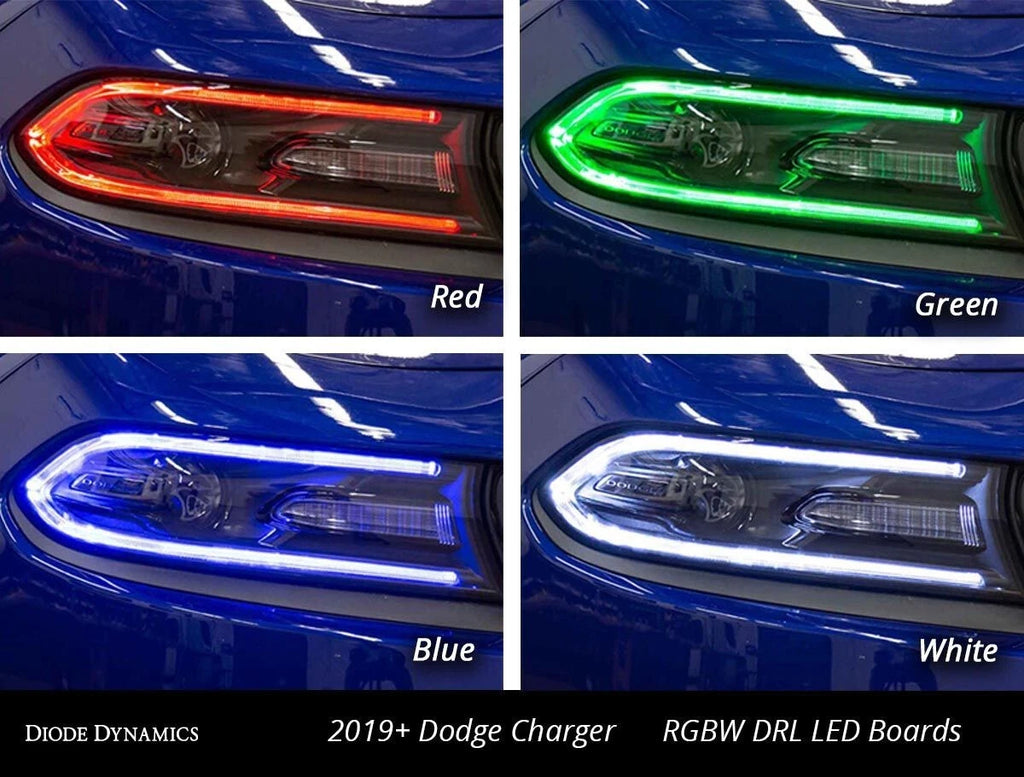 Multicolor DRL RGBW LED Boards Replacement for 2019–2021 Dodge Charger