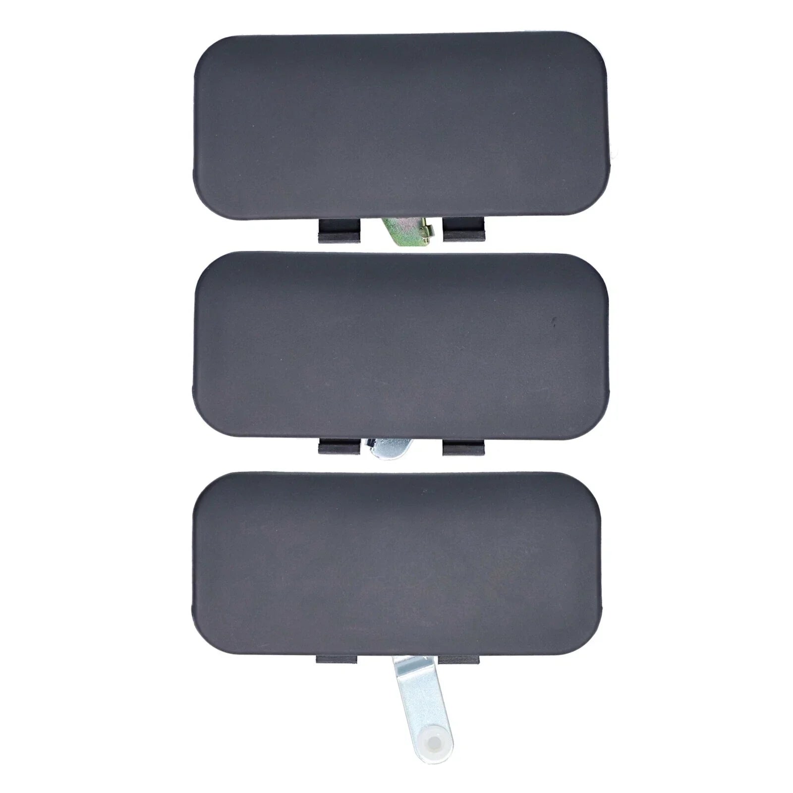 Set of 3 Door Handle Outer Black for Ford Transit (2000–2003)