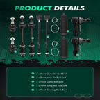 Front Lower Tie Rod Ball Joints Sway Bar End Link for Ram 1500 (2013–2018)