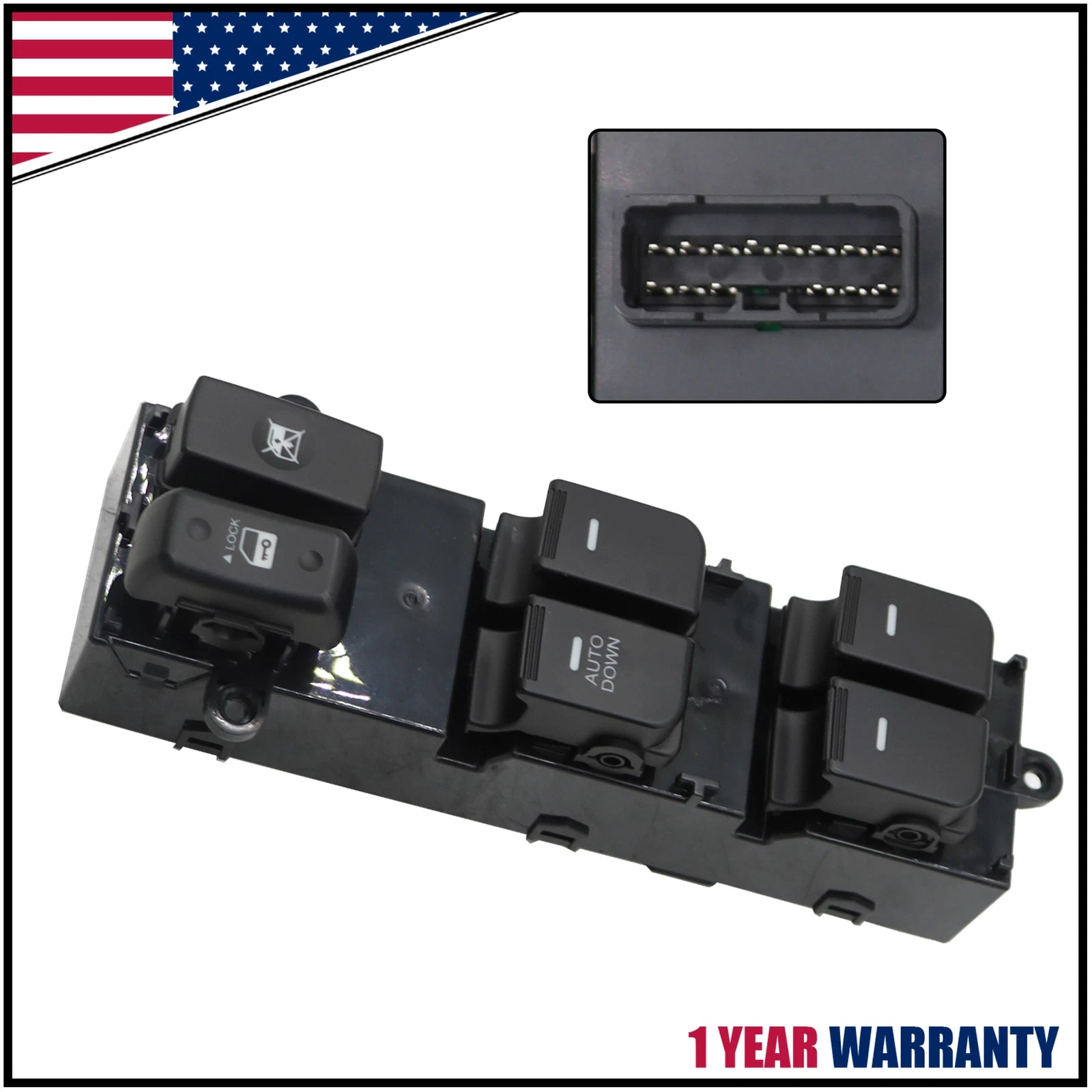 Left Driver Master Power Window Switch for Kia Soul (2011–2013) 93570-2K010