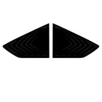 Pair Gloss Black Rear Window Quarter Glass Louver Cover for BMW X6 (2019–2025)