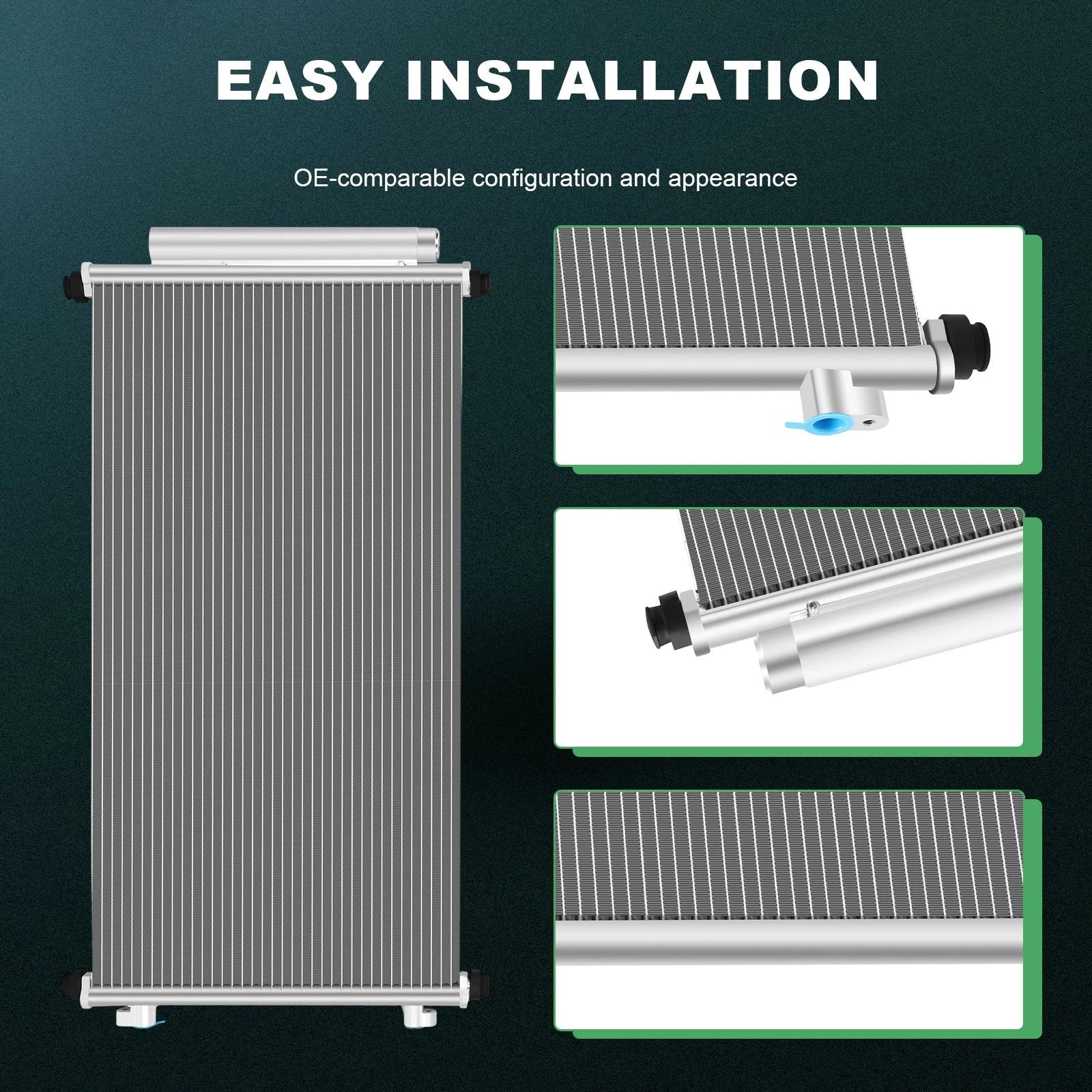 Aluminum AC Condenser for Honda CR-V (2007–2011)