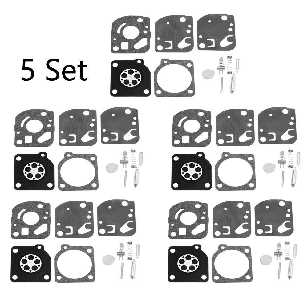 Set of 5 Carburetor Rebuild Kits for ZAMA RB-21 ECHO GT 1100 2100 PB1000 SRM1400