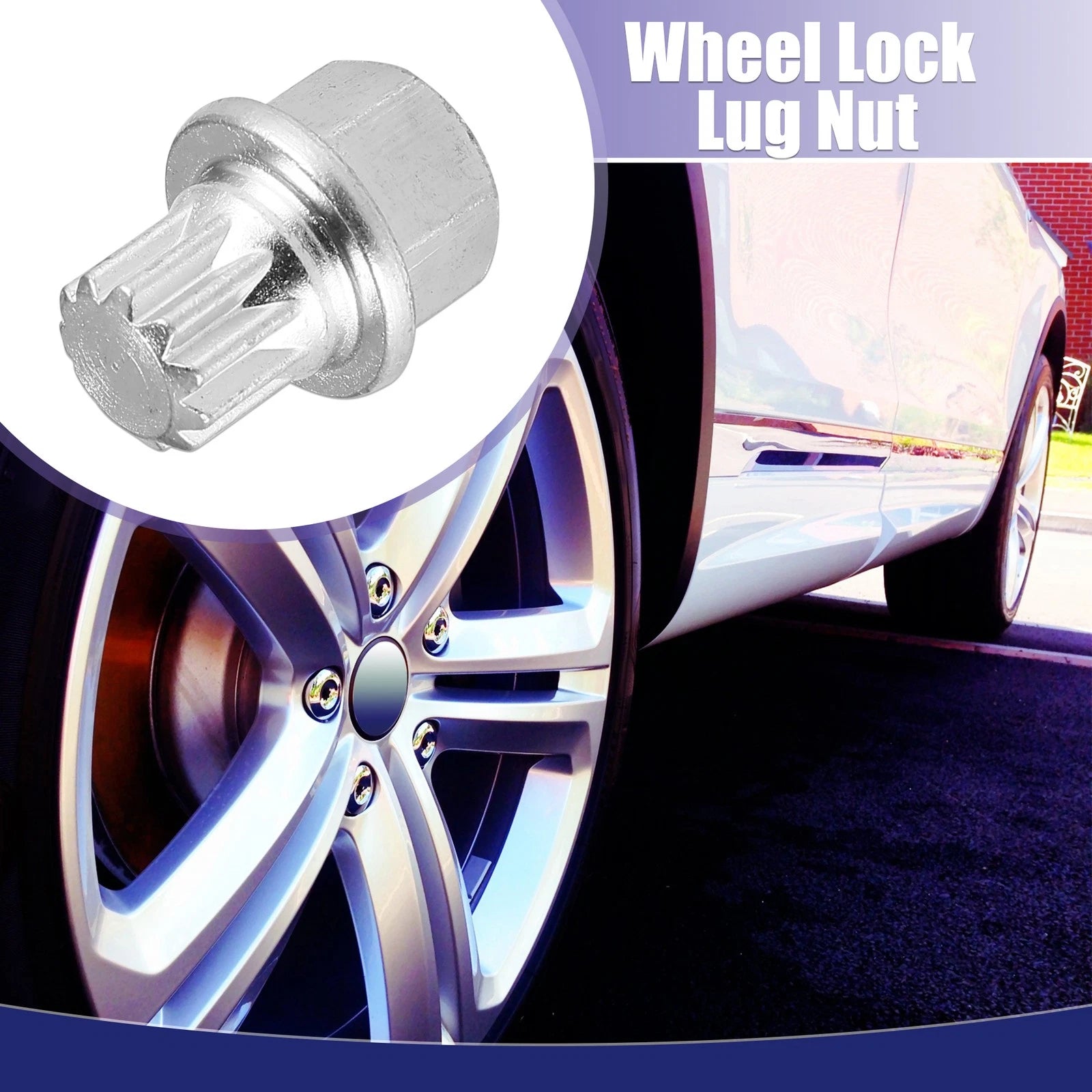 Car Anti Theft Wheel Lock Lug Nut Screw Removal Suit for VW (1 Item)