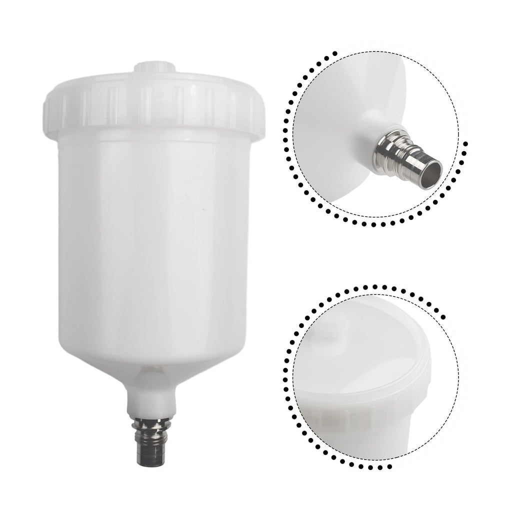 White Plastic Cup Pot for Sata Sprayer Jet Connector (Fits )