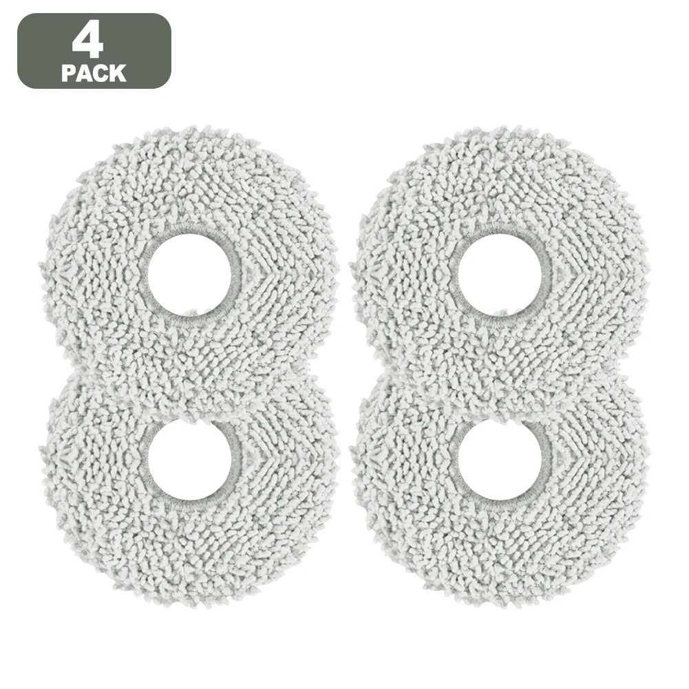 Set of 4 Mop Cloths for Airbot X40 Ultra Robot Vacuum Cleaner