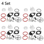 Set of 4 Carburetor Rebuild Kits 796184 for Briggs & Stratton (Nikki)