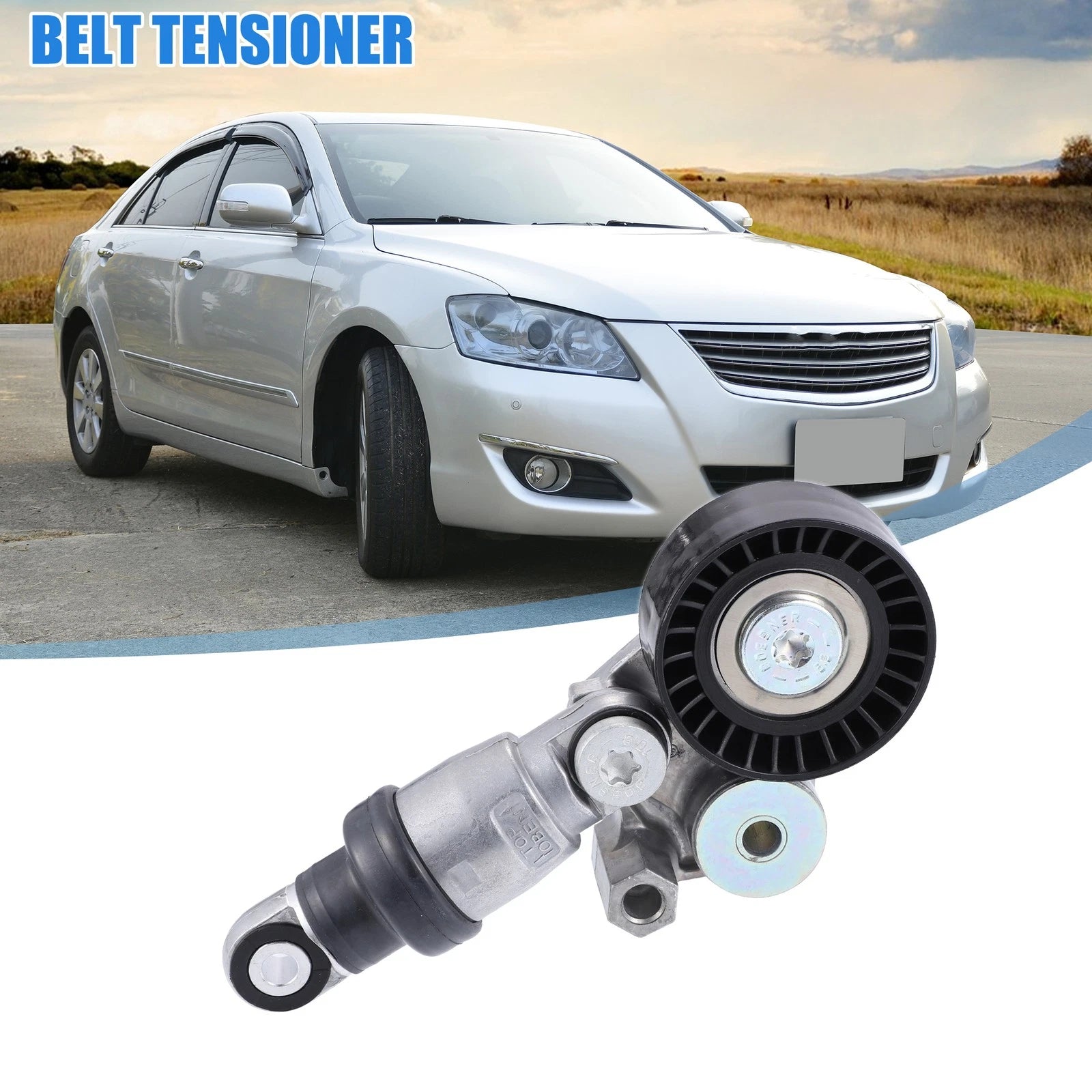 Engine Belt Tensioner Pulley Assembly for Mazda 3 (2004–2018) PE7W-15-980