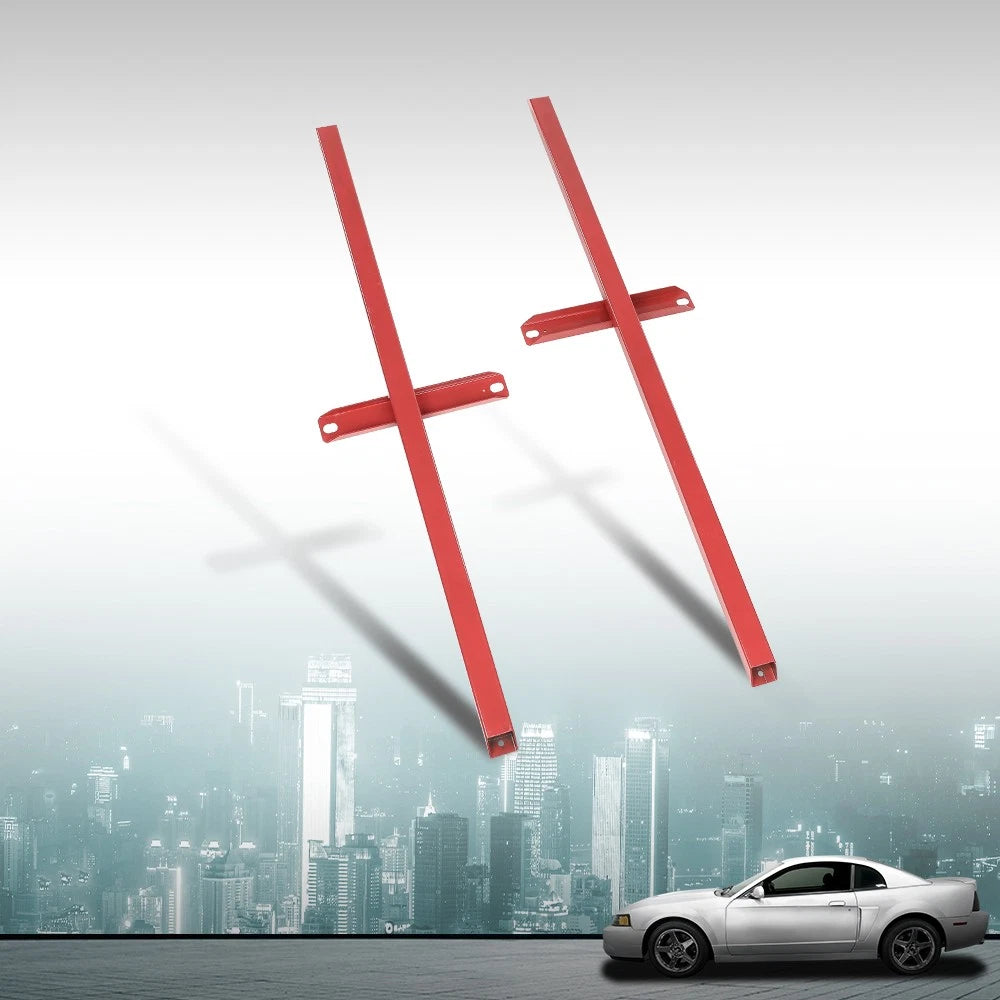 Subframe Connectors for Mustang & Cobra (1979–2004) - Red