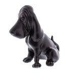 Matte Black Hood Ornament Die Cast Metal for Basset Hound (Universal)