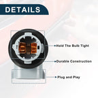 License Plate Light Socket for Toyota Tacoma (1995–2004) 2 Pins No.9006909005