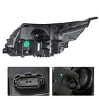 Black Halogen Headlight for Ford Explorer (2016–2019) with LED DRL Right Side