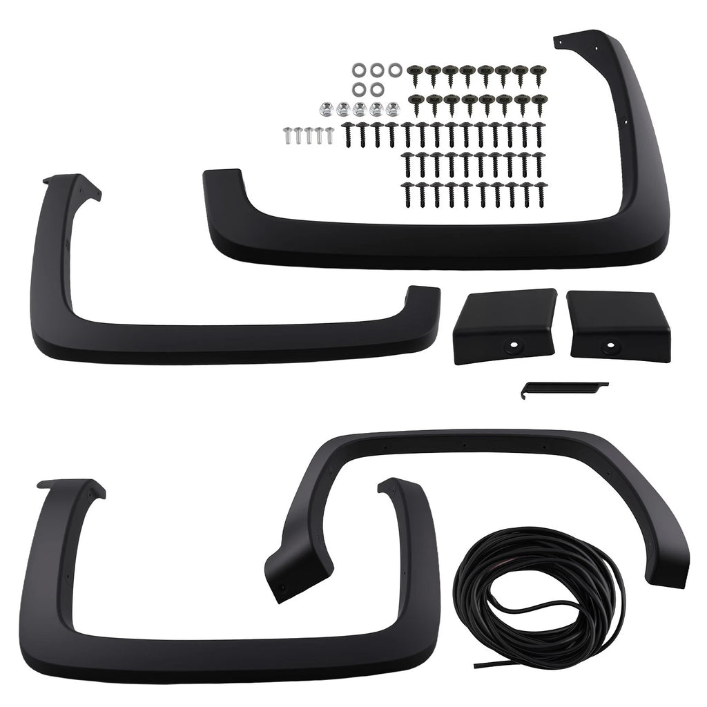 Set of 4 Factory Style Fender Flares for Chevy Silverado 1500 2500 3500 (2014–2019)