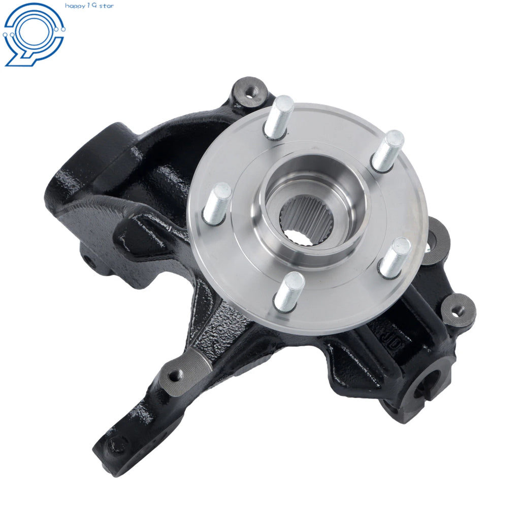 Set of 2 Front Steering Knuckles & Wheel Hub Bearings for Ford Focus (2015–2018)