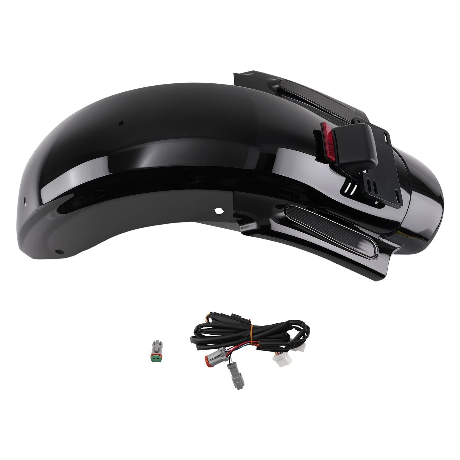 Fender Mud Flaps for Harley Road Glide Ultra FLTRU (2011–2013) Rear LED