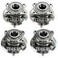 Front & Rear Wheel Bearing & Hub Assembly Kit for Dodge Charger AWD (2014)