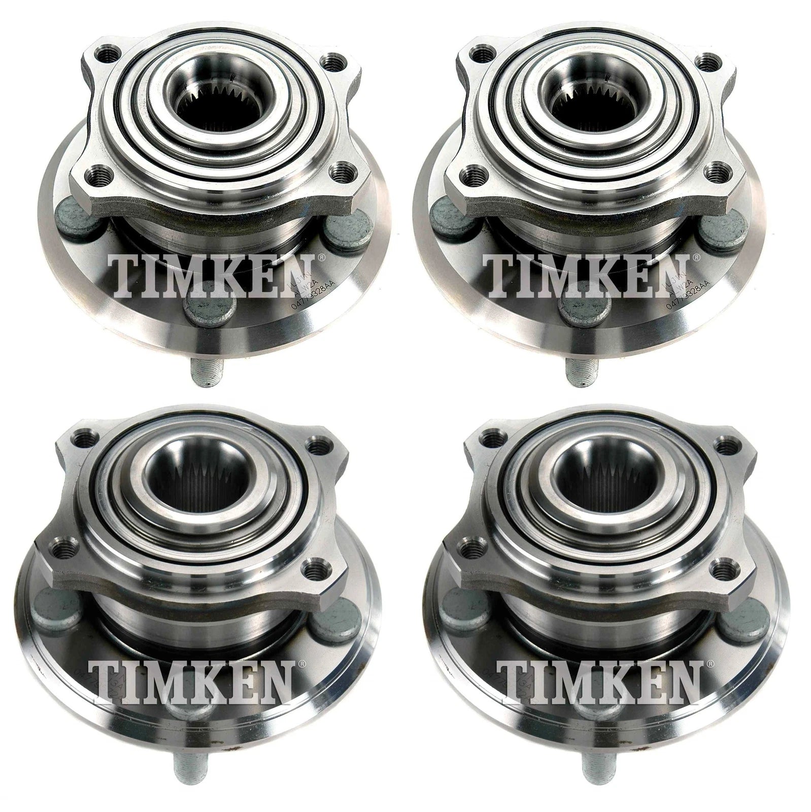 Front & Rear Wheel Bearing & Hub Assembly Kit for Dodge Charger AWD (2014)