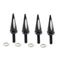 Windshield Spike Bolts 4 x Aluminum Black & White for Harley Road Glide (2015+)