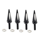 Windshield Spike Bolts 4 x Aluminum Black & White for Harley Road Glide (2015+)