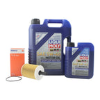 Oil Change Kit 6L Liqui Moly Leichtlauf 5W40 Mahle for Audi 2.0/2.8L