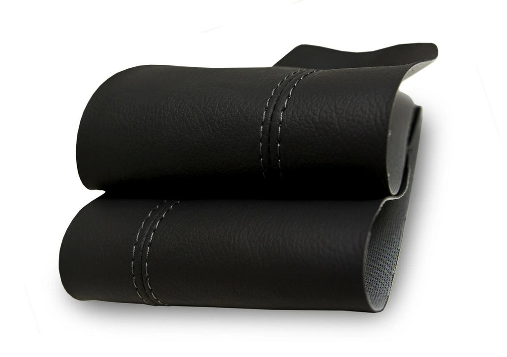 2PC Leather Armrest Door Panel Cover for Nissan 350Z Coupe (2006–2008) Black