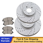 Front Drilled Disc Rotors & Ceramic Pads for Nissan Maxima (2009–2014, 2016–2019)