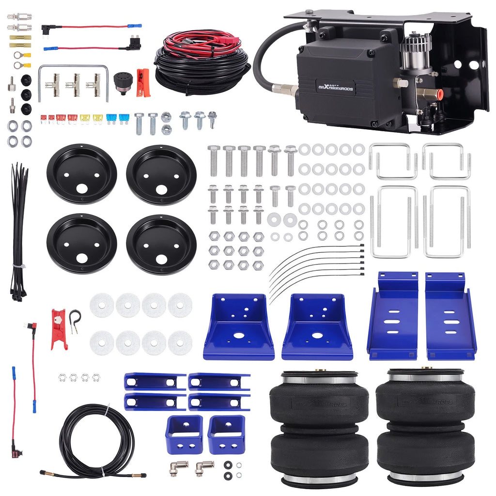 Air Suspension Springs + Wireless Compressor Kit for F350 Super Duty (2005–2010)