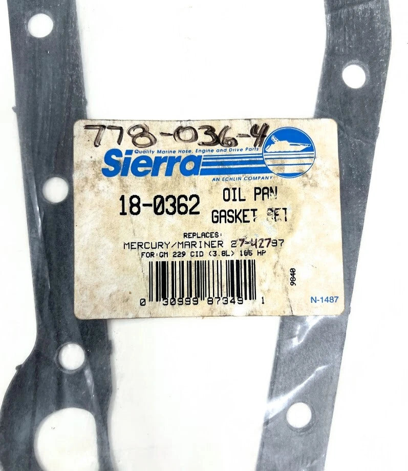 Oil Pan Gasket Set for Sierra (18-0362) and Mercury (27-42797)