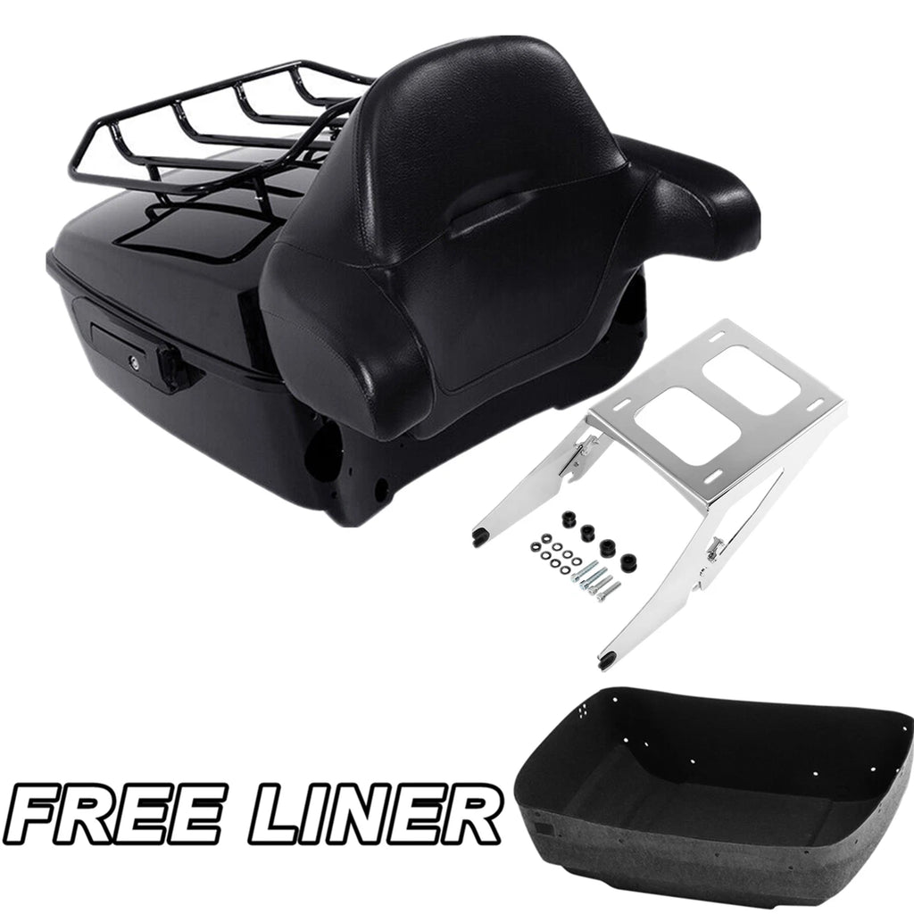 King Trunk Backrest 2 Up Mount Rack for Harley Sport Glide FLSB (2018–2025)