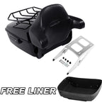 King Trunk Backrest 2 Up Mount Rack for Harley Sport Glide FLSB (2018–2025)