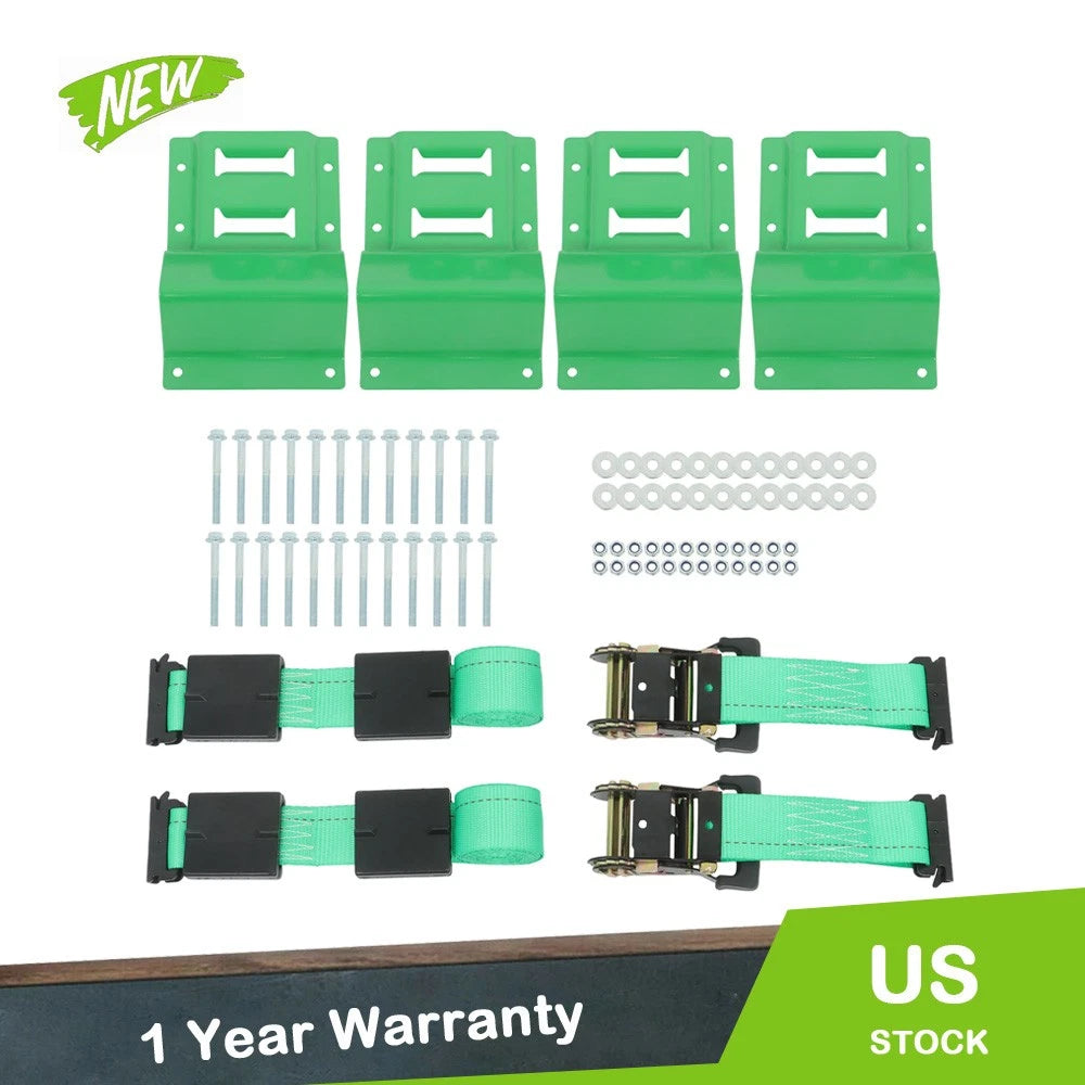 Set of 2 E-Track Ratchet Straps for Heavy Duty Trailers (YYYY–YYYY)