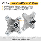 2 Front Wheel Hubs w/Studs Seals Bearings for Yamaha Raptor 660R 700 YFZ450 450R