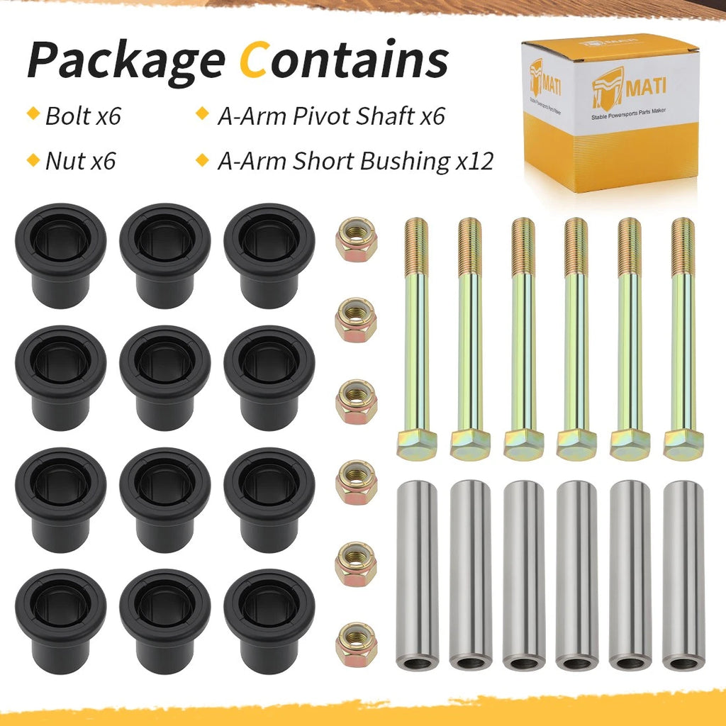 Rear Upper A-Arm Bushing Kit for Polaris Sportsman 450 570 X2 600 700 (2014–2023) 5433063