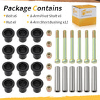 Rear Upper A-Arm Bushing Kit for Polaris Sportsman 450 570 X2 600 700 (2014–2023) 5433063