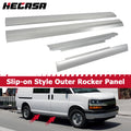 Set of 2 Rocker Panels for Chevy Express GMC Savana Van (1996–2014)