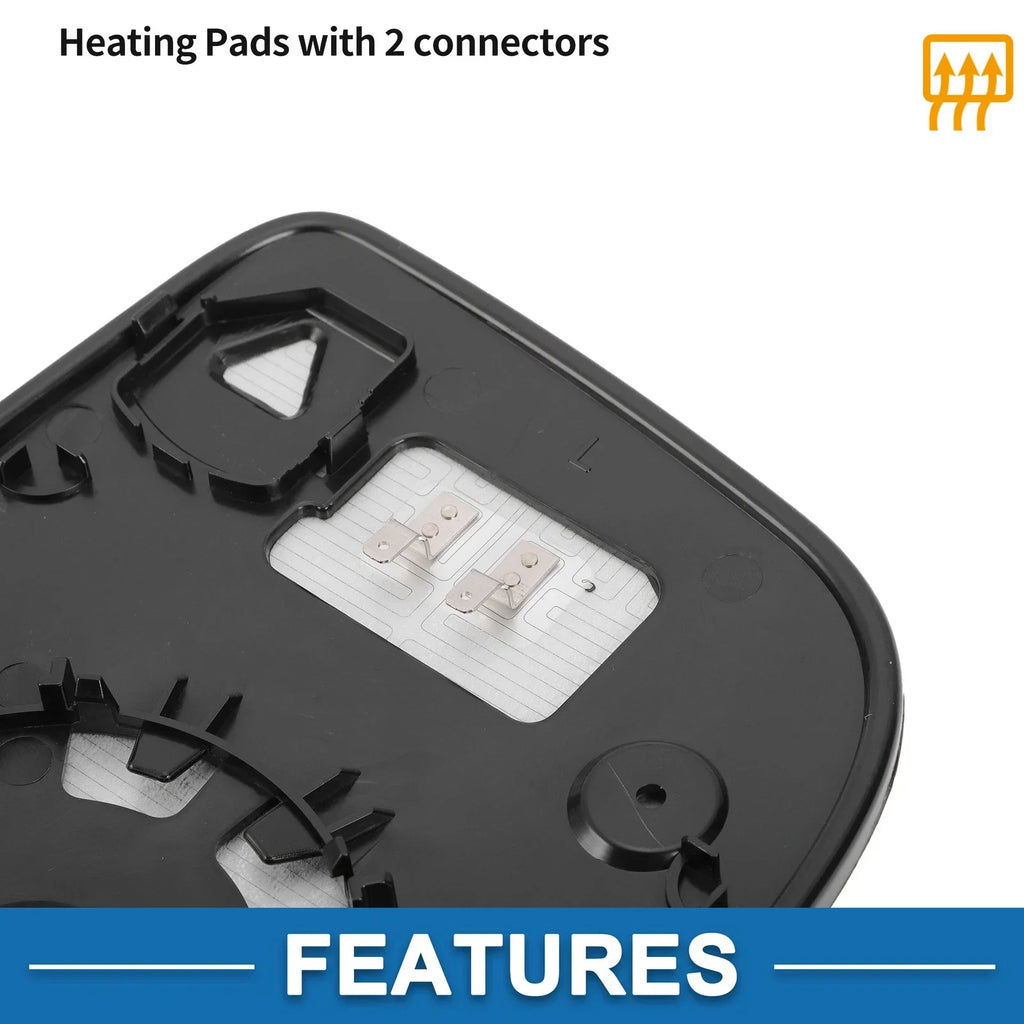 Heated Left Upper Side Mirror Glass for VW CRAFTER, MERCEDES (2006-2017)