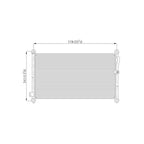 Replacement A/C Condenser Stock Repair Part For 1997 Acura CL