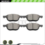 Set of 4 Ceramic Brake Pads for Ford Focus (2005–2017)