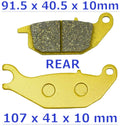 MC Front Rear Brake Pads for Honda Monkey 125 (2018–2024)