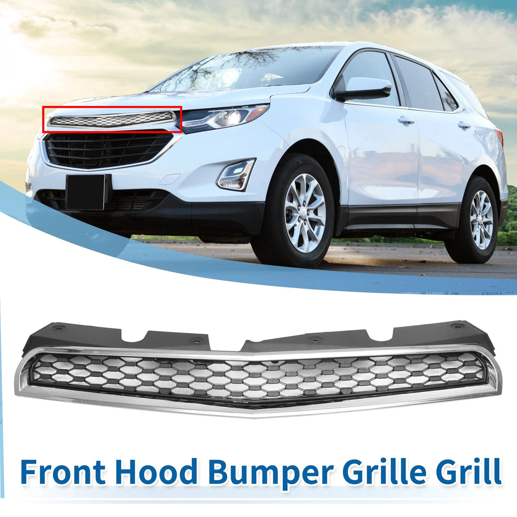 Front Upper Bumper Grille for Chevrolet Equinox (2010–2015) Chrome