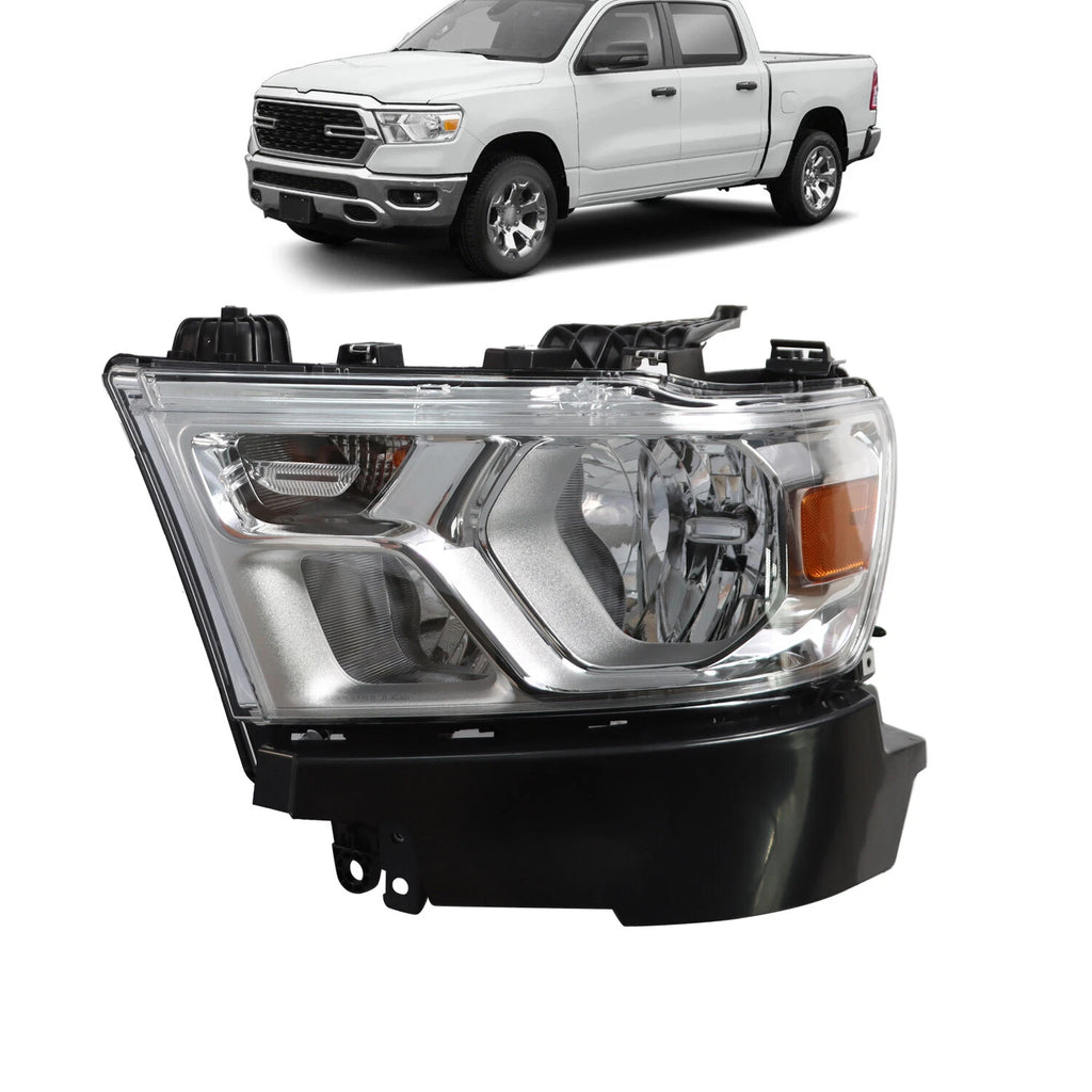 Chrome Headlight for Dodge Ram 1500 (2019–2023)