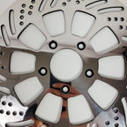 Polished Front Left Rotor 11.5" for Harley Softail Dyna Sportster