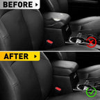 Black Leather Console Lid Cover for Toyota 4Runner (2010–2023)