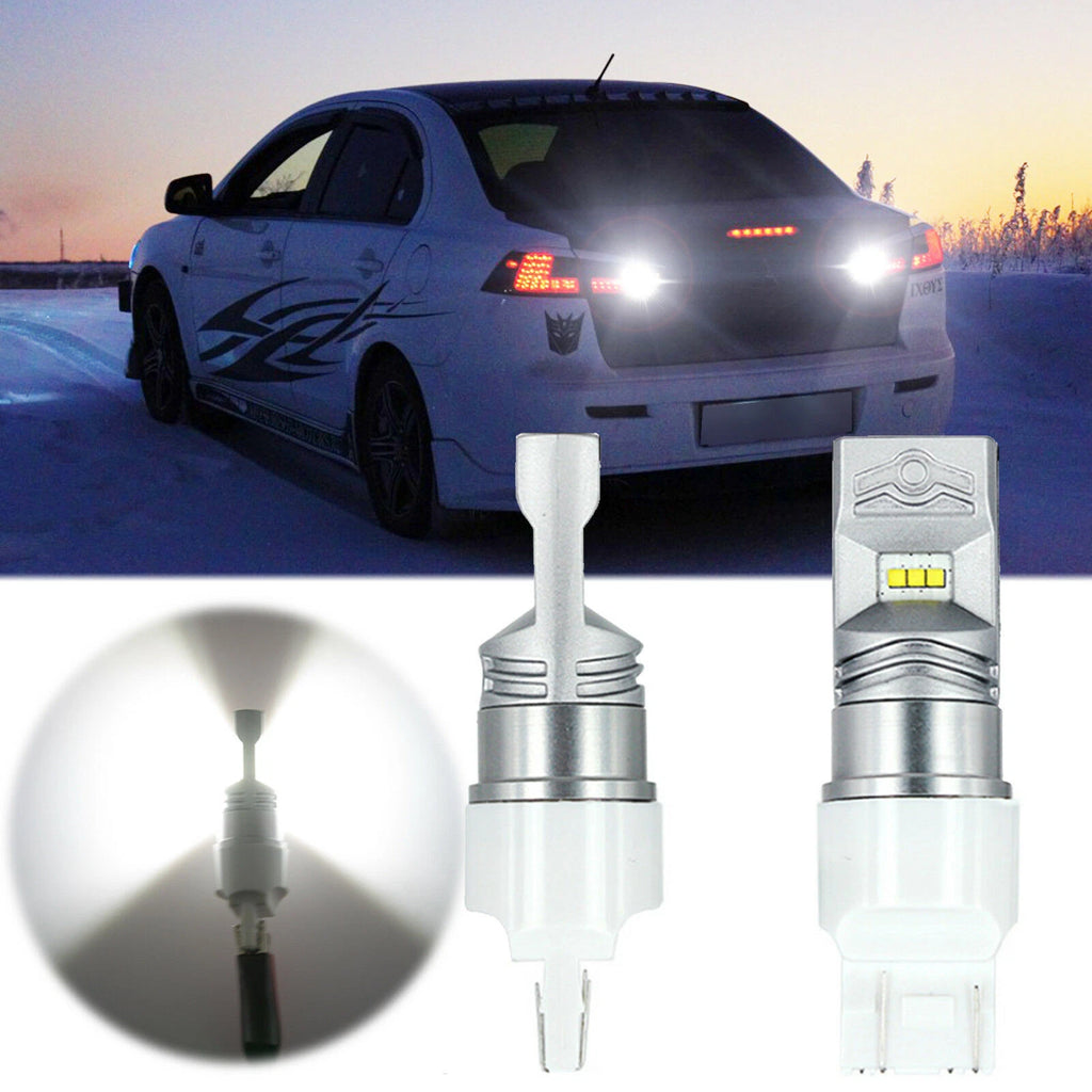 100W White 7443 LED Backup Brake Tail Light for Mitsubishi Honda (2008–2023)