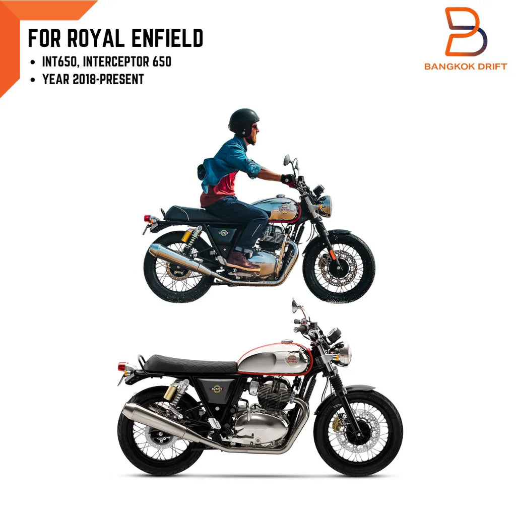 CNC Aluminium Black Rear Luggage Rack for Royal Enfield Interceptor 650 (18-24)