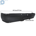 Rear Step Bumper Assembly for RAM 2500 3500 (2019–2024) Steel Black